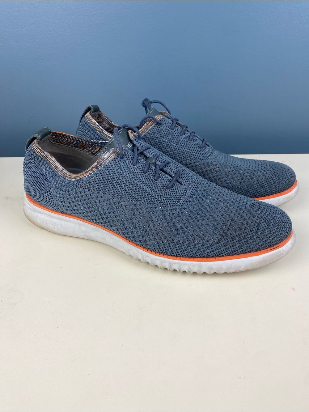 Cole Haan C31910 Mens Zerogrand Stitchlite Oxford Shoes Gray Lace Up Size 11 M